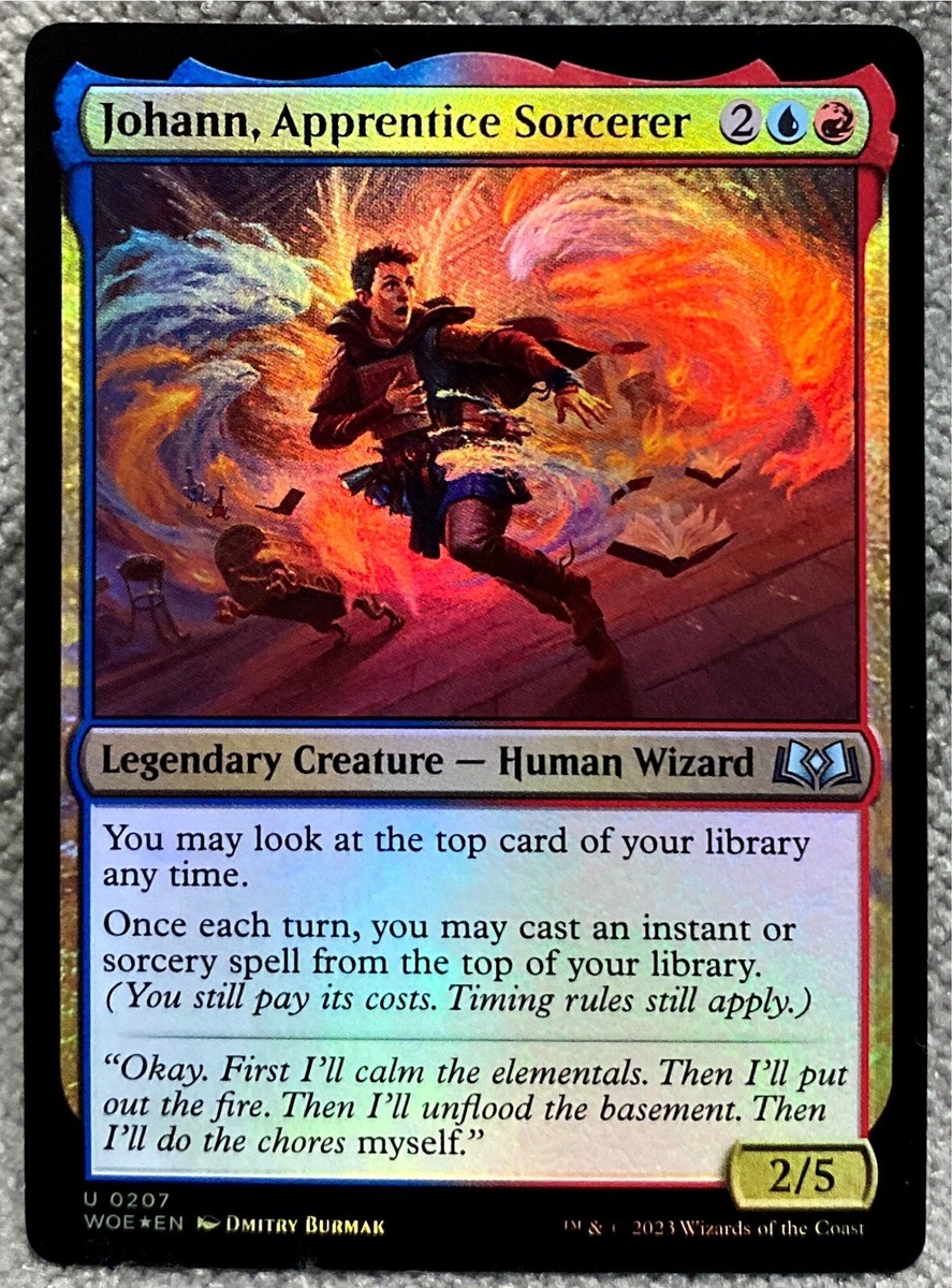 MTG Johann, Apprentice Sorcerer Wilds of Eldraine 0207 Uncommon