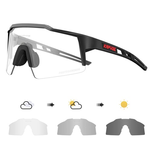 Photochromic Cycling Sunglasses for Men Women Bike Glasses Riding UV400 Goggles - Picture 11 of 34