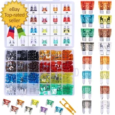 288 Pieces Car Fuses Assortment Kit Blade Fuses Automotive Standard & Mini