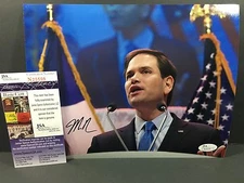 MARCO RUBIO SIGNED AUTOGRAPHED 8X10 PHOTO 2016 PRESIDENT COA JSA #N25599