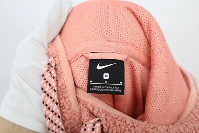 nike pink sherpa hoodie