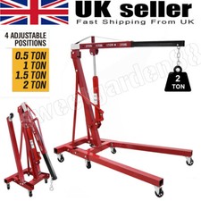 2 Ton Tonne Folding Engine Crane Stand Hoist Lift Jack Hydraulic Garage Workshop