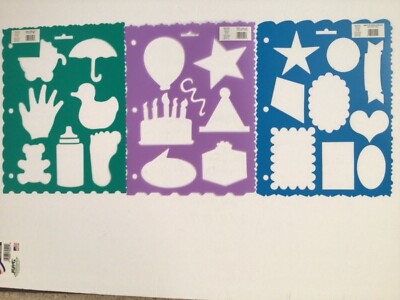 Pioneer Shape Templates Baby Party Assorted Scrapbooking New | eBay