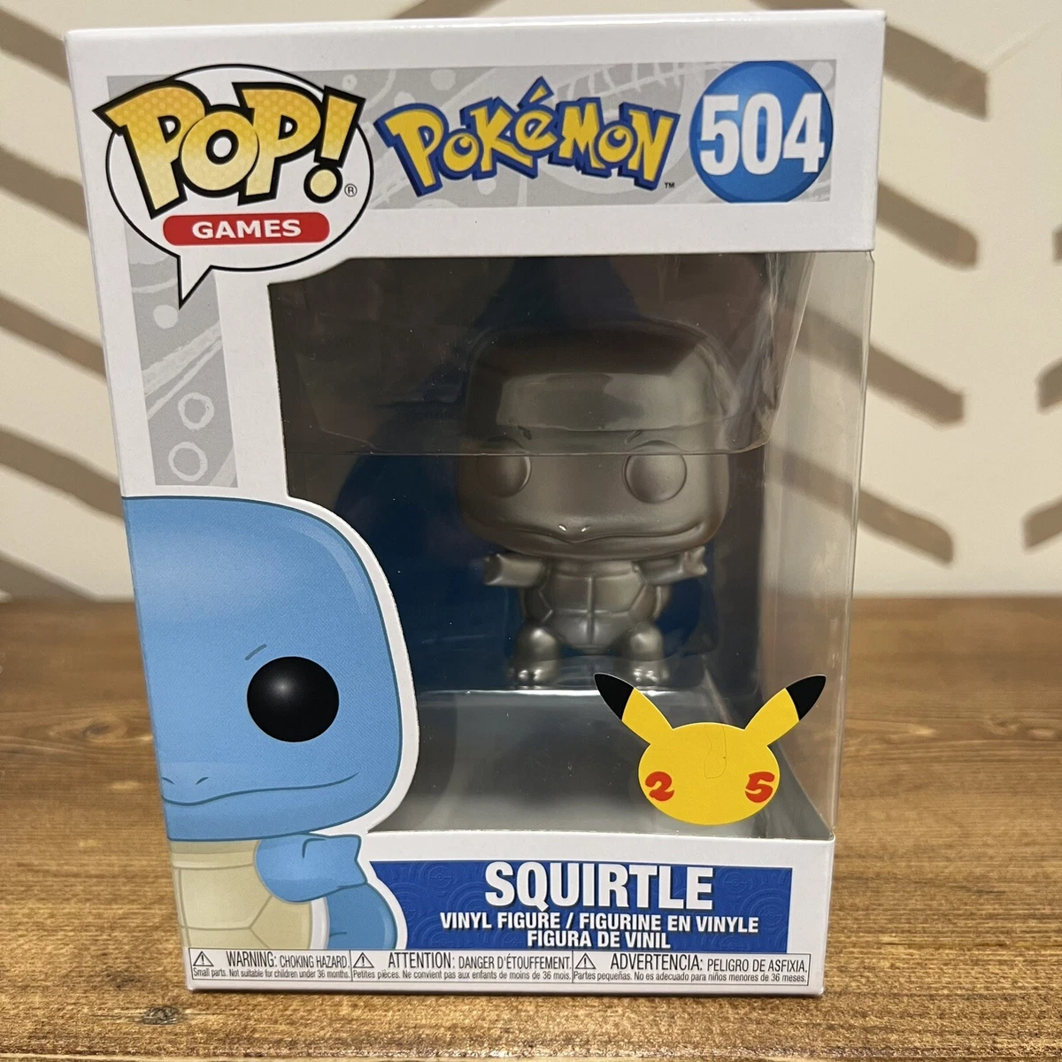 Funko POP! - Pokémon: Squirtle (Metallic) #504