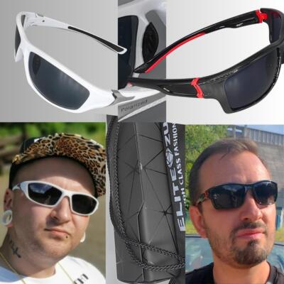 POLARIZED Monster Sport Sonnenbrille NEUI 4 in 1 SET  Anti Rutsch Dog Eye Bügel