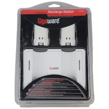 2-Remote Recharge Station for Nintendo Wii with 2 Battery Packs & Covers