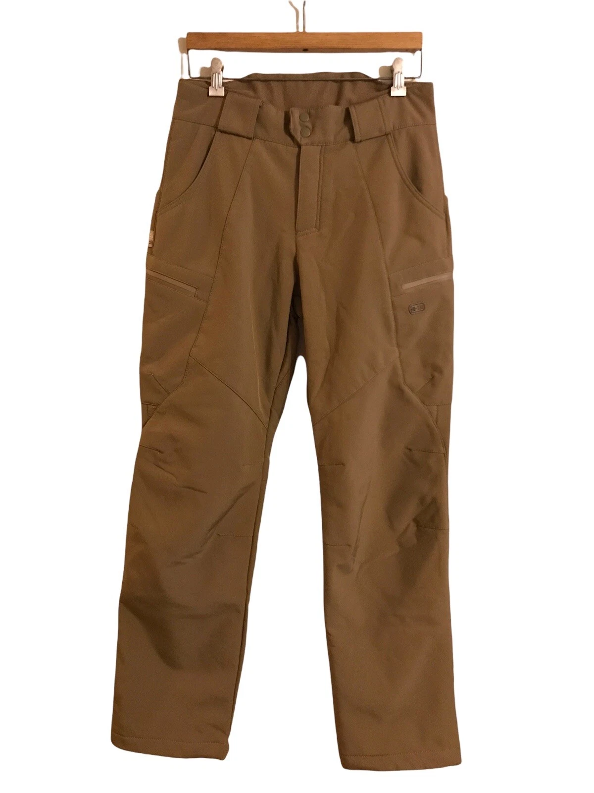 m tac fleece lined Soft Shell pants Size Small (32x31) Color Tan NWOT