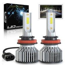 2pcs H11 H9 LED Headlight Bulb Hi/Lo Beam for Silverado 1500 2500 3500 2020-2023