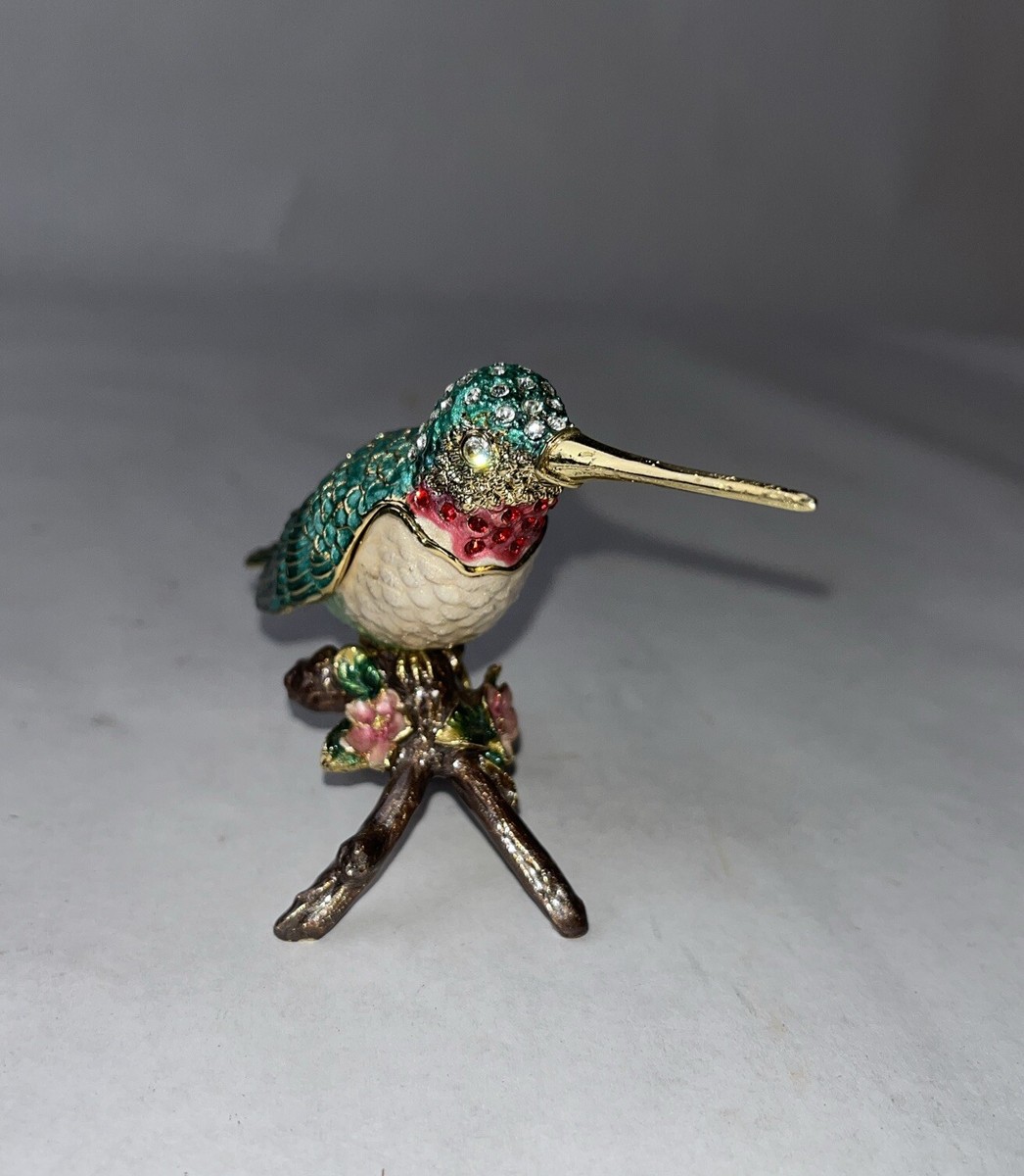 WOW! NOBILITY BEJEWELED BOX HUMMING BIRD 4020