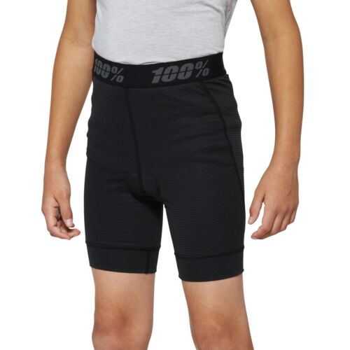 100% Ridecamp Youth Shorts with Liner 2022 Black M