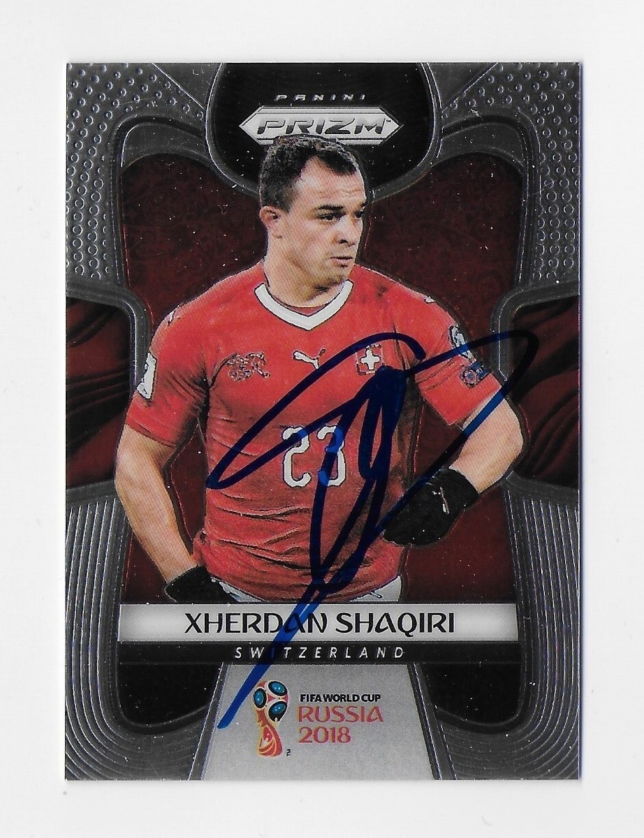 2018 PRIZM WORLD CUP XHERDAN SHAQIRI FIRE MLS AUTOGRAPHED SIGNED