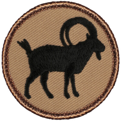 Ibex Patrol Patch - 2'' Round Embroidered Patch