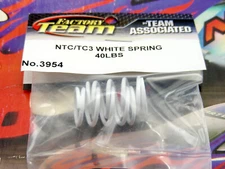 Vintage Factory Team Associated NITRO TC3 NTC3 WHITE Damper Shock 17lbs Springs