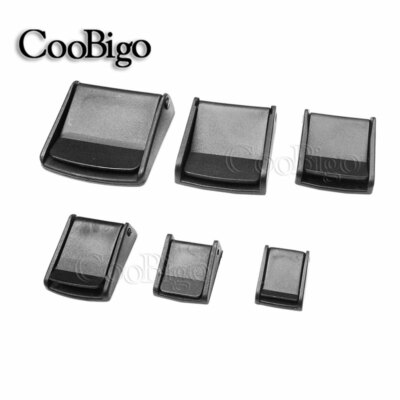 2pcs Plastic Cam Flap Buckles Fastener Toggle Clip Backpack Straps Webbing