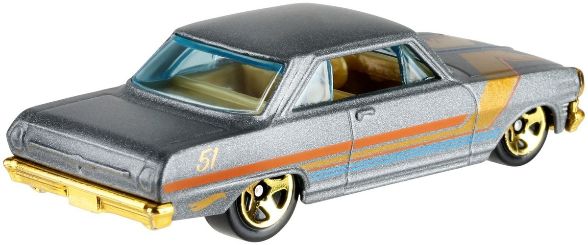 Hot Wheels Satin & Chrome Series 1963 Chevy II Kids Model Diecast