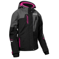 Castle X Polar G2 Women's Snowmobile Jacket - Pink Glo/Charcoal/Black