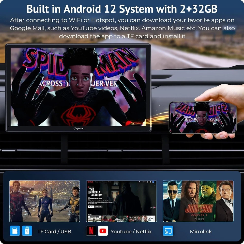 Carpuride 901Plus Carplay Android Auto Android12 System Google Play Download APP - Bild 2 von 4