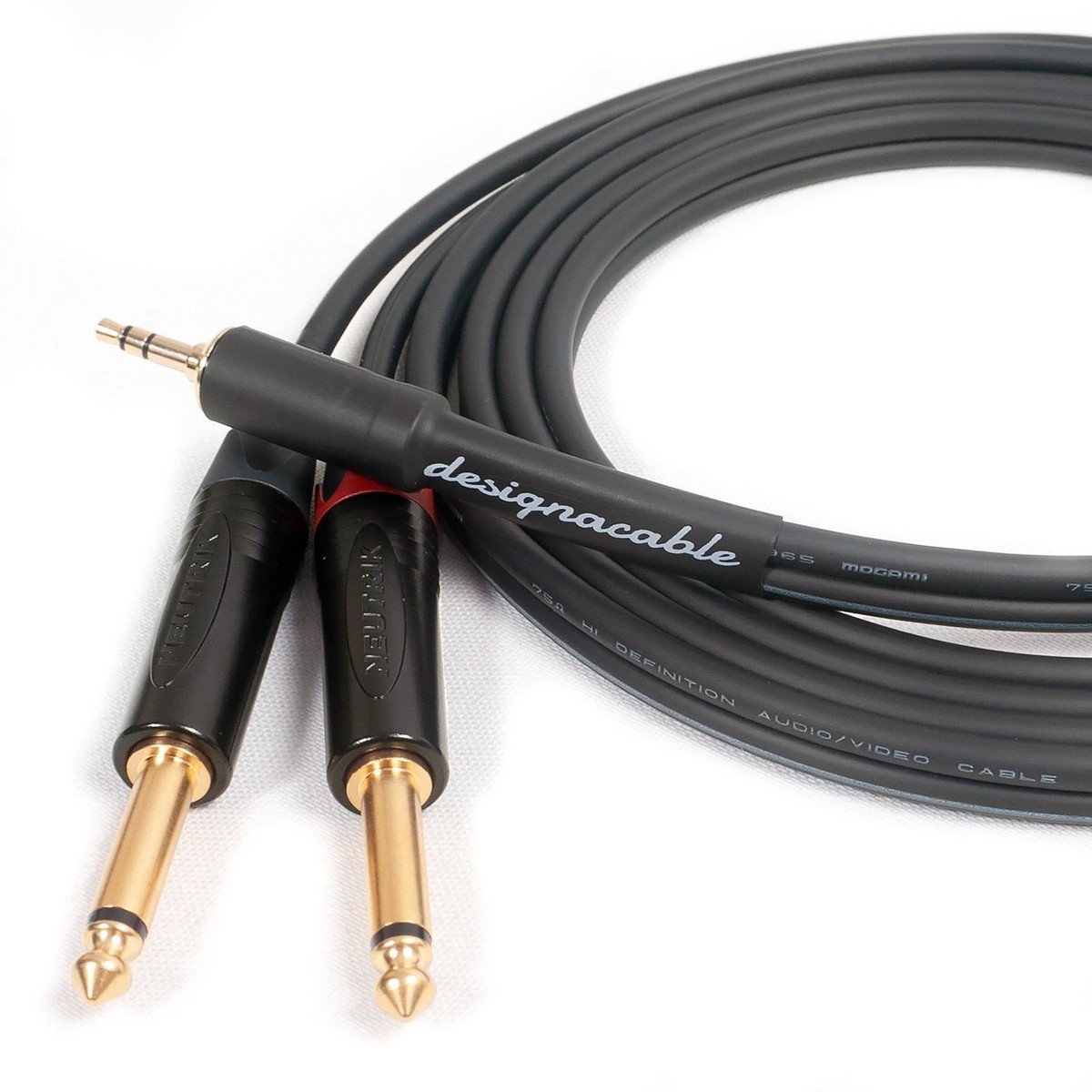 Mogami 2965 3.5mm Stereo Jack to 2x Mono 6.35mm JACKs