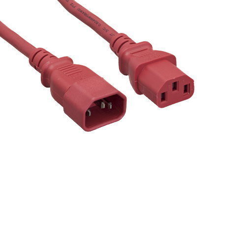 10ft Red Power Cable for HP 142263-001 142257-006 10ft Red Power Cable for HP 142263-001 142257-006