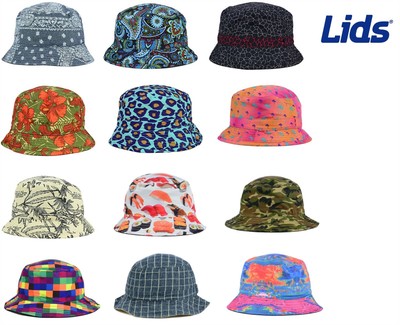 LIDS Reversible Printed Bucket Fishing 