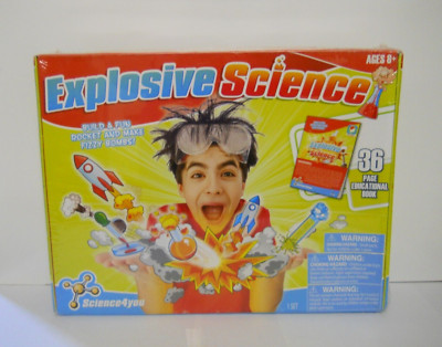 Sealed Science4you KABOOM! Explosive Science Experiments Kids Fun Gift Idea