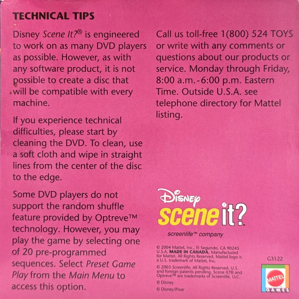 Scene It Disney Edition Replacement Game DVD Disc with Case - Image 2 of 3