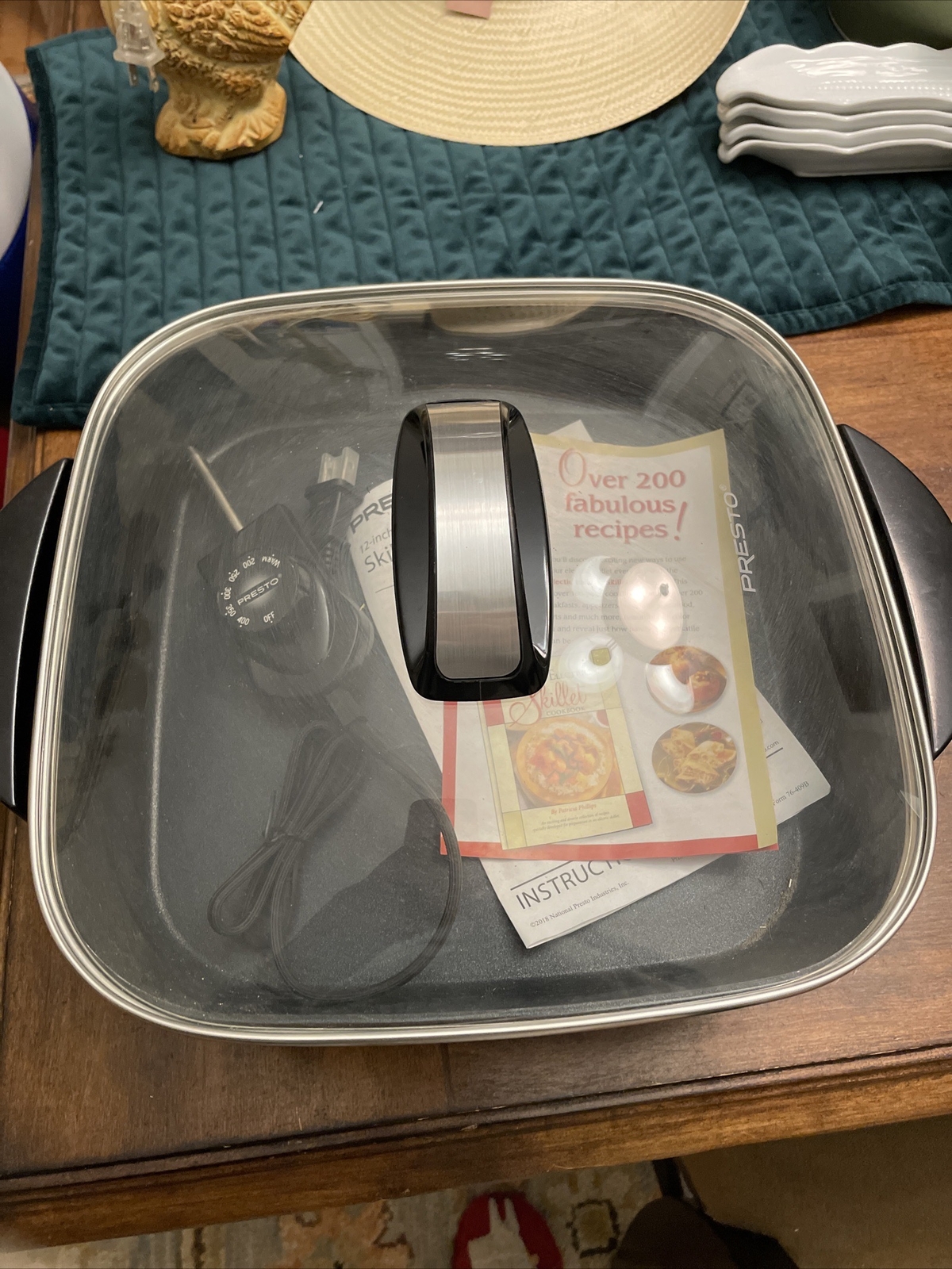 Presto 06852 16" Electric Skillet With Glass Cover 726084715561 eBay