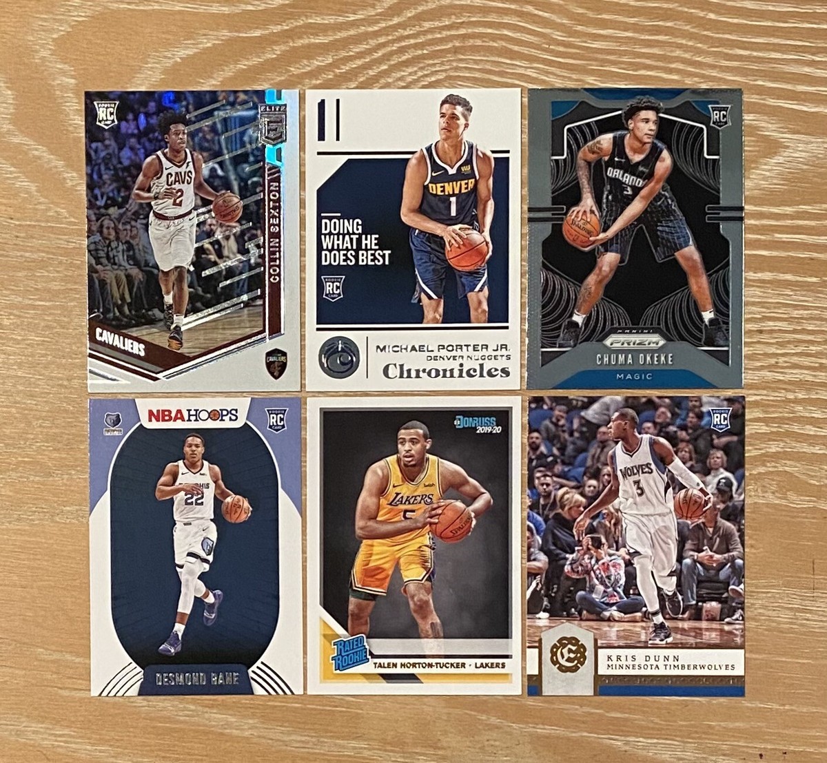 PANINI NBA 2019 2020 RC 6枚セット PANINI NBA 2019 2020 RC 6枚セット PANINI NBA 2019 2020 RC 6