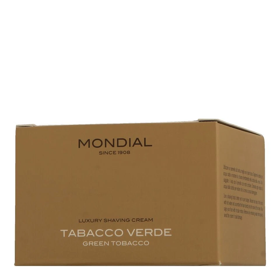Mondial 1908 Shaving - Care Cream Plexi Bowl Tabacco Verde 140ml