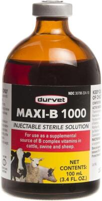 #ad Durvet Maxi B 1000 100 ML Expiry OCT. 2026 FAST FREE Shipping $21.99