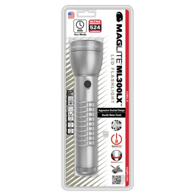 MAG-LITE MAGLITE®ML300LX-S2RJ6L 2D-Cell LED Taschenlampe Multi-Mode-Funktion in UrbanGrey