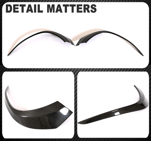 2x Carbon Canards Splitter Flaps Front Spoiler für Mercedes C217 S500 S550 Coupe - Picture 11 of 11