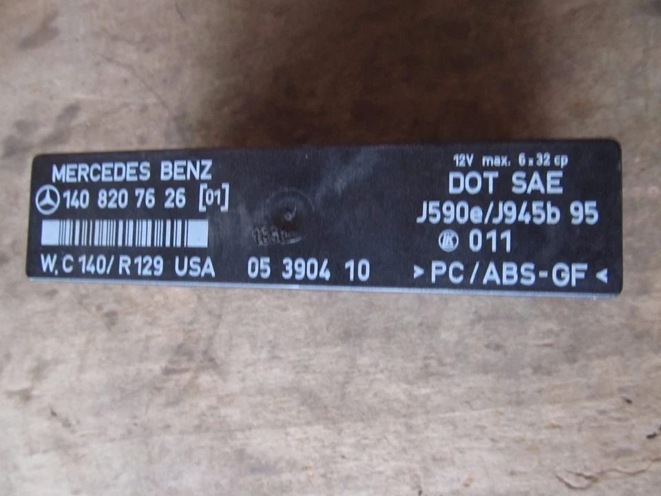 129 SL500 SL600 SL320 1996 INTERMITENTE PELIGRO LIMPIAPARABRISAS RELÉ ADVERTENCIA 1408207626 Foto 2 de 3