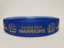 Golden State Warriors, Blue Grosgrain Ribbon 7/8" By the yard NEW