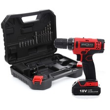 Akku Bohrschrauber Akkuschrauber Li-Lon 18V LED 2 Gang Koffer Bohrer(KD1566) 