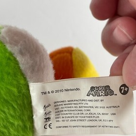 Yoshi Plush 2010 Nintendo Super Mario Bros Plush Green Stuffed Toy 9" NES