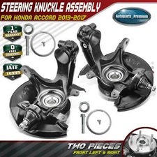 2x Front LH & RH Steering Knuckle & Wheel Hub Bearing Assembly for Honda Accord