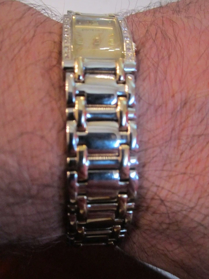 PIERRE CARDIN QUARTZ WATCH - DIAMOND BEZEL - PCD-4000TS -  TUB BBA10 - Image 2 of 4