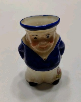 Vintage Ceramic Toby Jug 2 Tall Circa 1920s