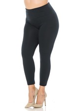 High Waisted Fleece Lined Plus Size Leggings - New Mix