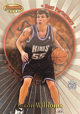 1998-99 Bowmans Best Best Performances RC JASON WILLIAMS Sacramento Kings 