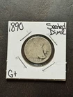 1890 P Seated Liberty Silver Dime Good U.S. 10c Type Coin (Raw19062)