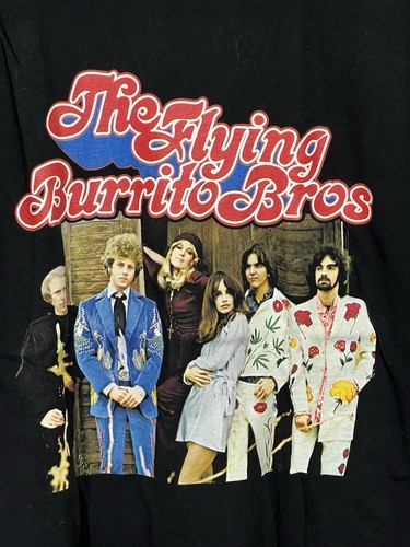 The Flying Burrito Brothers Shirt Black Cotton - Used XL - Picture 2 of 2