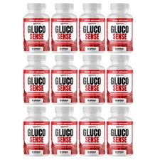 GlucoSense Supplement for Glucose Control  & Healthy Blood Levels - 12 Bottles