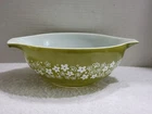 VINTAGE PYREX SPRING BLOSSOM CRAZY DAISY 4 QUART BOWL #444 BEAUTIFUL USED COND