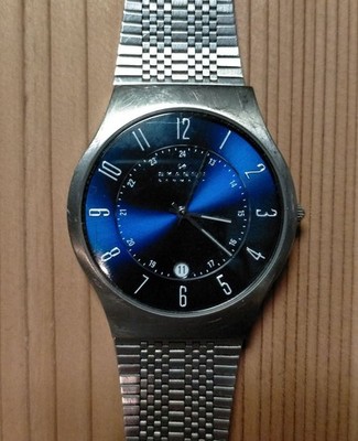 Skagen 233Xlttn Analog Quartz Men Titanium Date Men Wristwatch Vintage 398752466