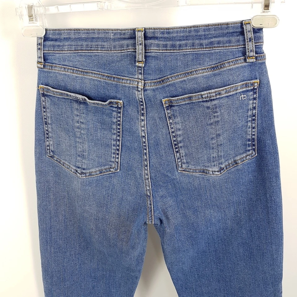Rag & Bone Jeans Nina Damen W26 Blau High Rise Ankle Cigarette Denim Hose - Bild 4 von 4