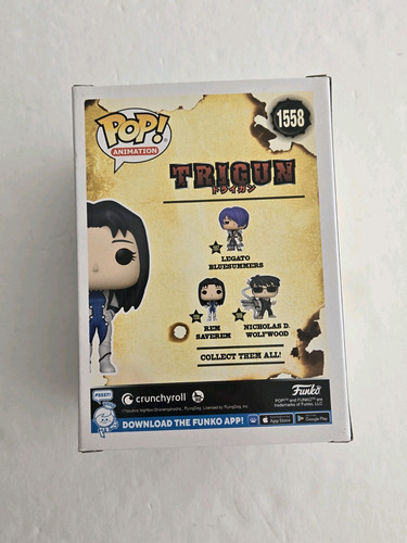 Funko Pop Trigun Rem Saverem protezione personaggio nuovo con scatola inclusa - Foto 3 di 6