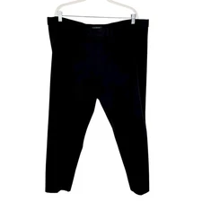 Lauren Ralph Lauren Basic Preppy Pleat Stretch Legging Trousers Pants 20W Black