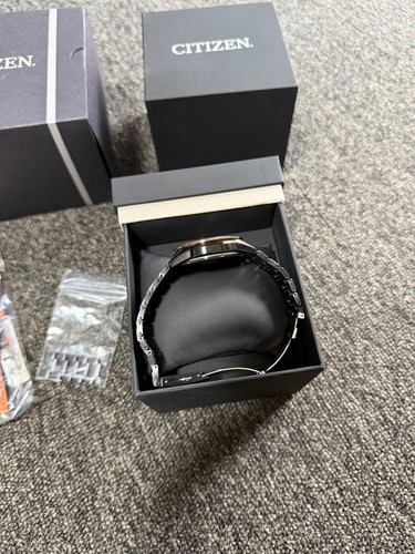 Citizen Eco-Drive Édition Limitée Chronographe or Noir Solaire Montre Hommes - Photo 8 sur 10